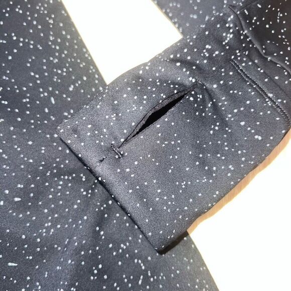 Athleta Whistler Half Zip Quick Dry Fitted Pullover, Black & Spots Women’s Small - Picture 9 of 13